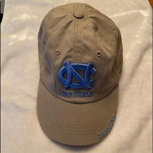 University Of North Carolina Tar Heels Beige Hat Cap NCAA Basketball Adjustable